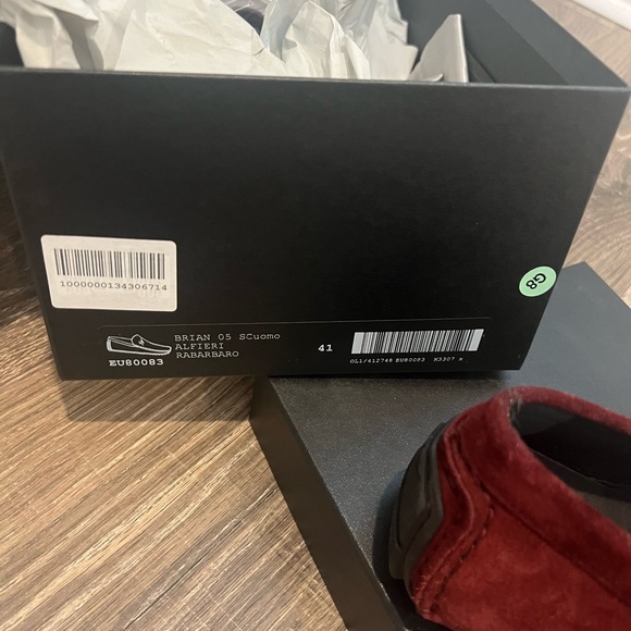 NWT Giuseppe Zanotti burgundy loafers size 41 - Picture 10 of 12